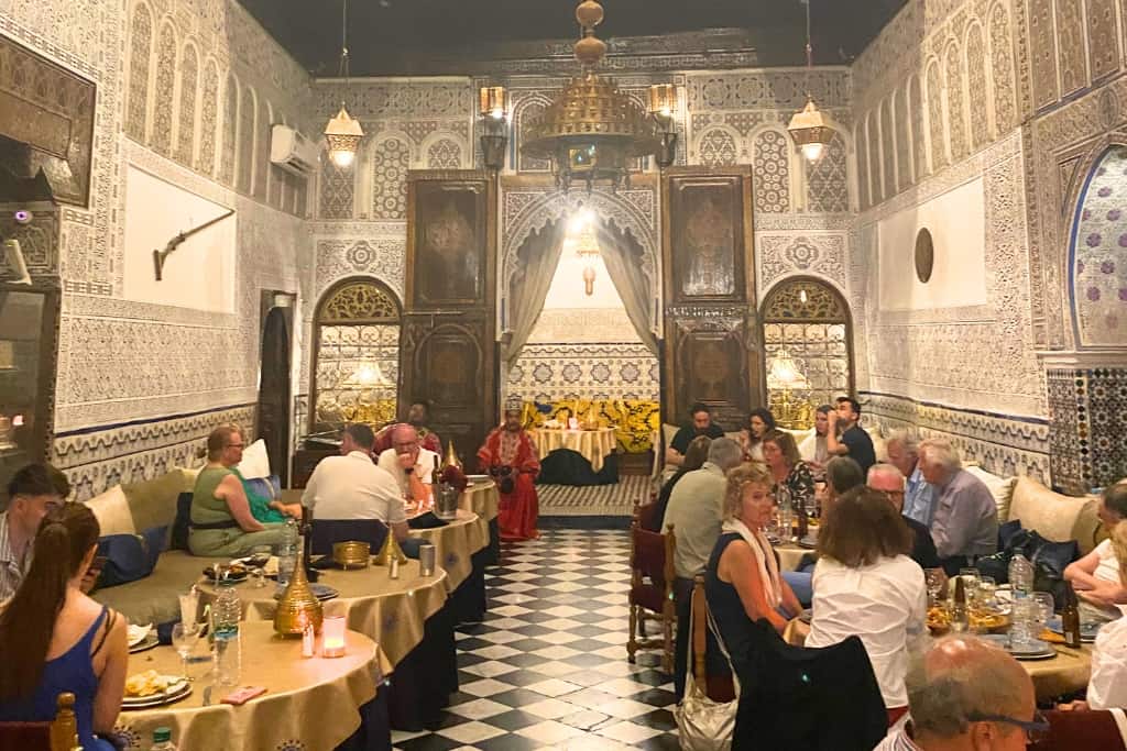 This is a photo of one of the dining rooms at Dar Dar Essalam Restaurant.