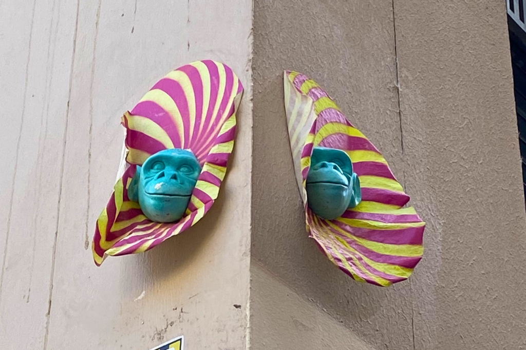 Is Lyon Worth Visiting? Lyon Monkey Street Art.