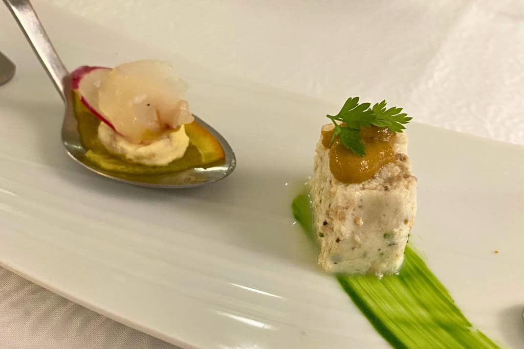 Appetizer from Le Bœuf d'Argent in Lyon, France