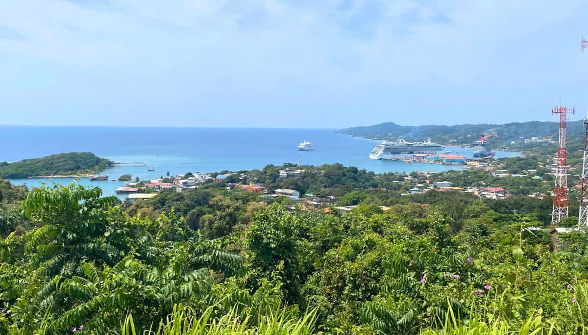 Overlooking Roatan Cruise Port