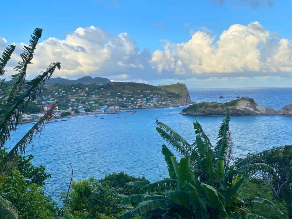 Viewpoint shot from St. Lucia